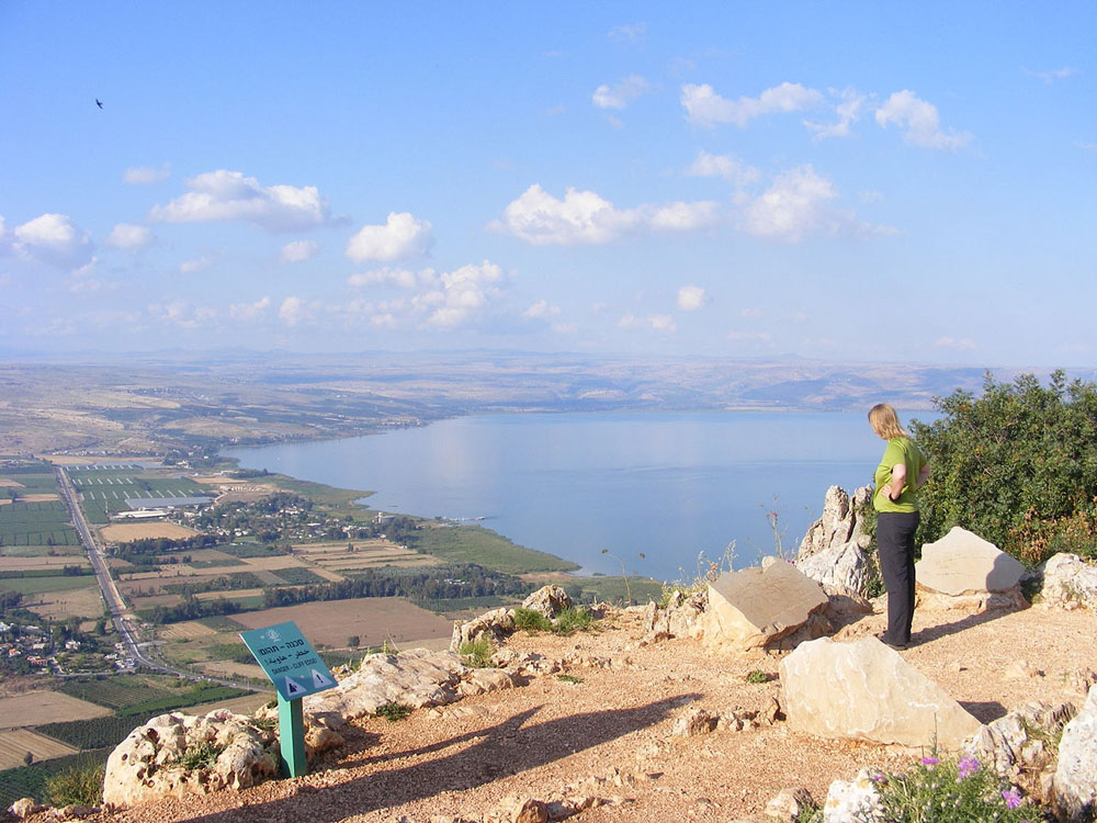 Fig. 8 – The Northwestern part of the Sea of Galilee as seen from Mount Arbel